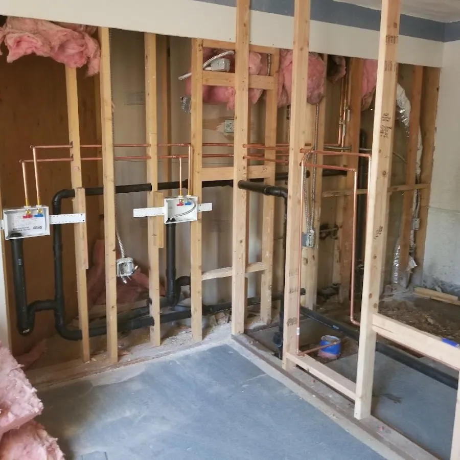 Copper pipe rough-in and plumbing installation in Owensboro